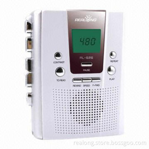 Personal Cassette Player with 480 Seconds Repetition, LCD Display Function